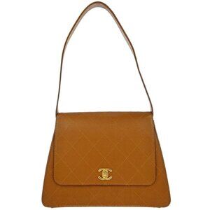 Chanel Brown Calfskin Shoulder Bag